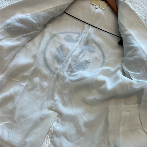 L’AGENCE White And Navy Sequin Blazer - Picture 14 of 16